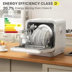 COMFEE Mini Countertop Dishwasher with 6L Water Tank - Image 5