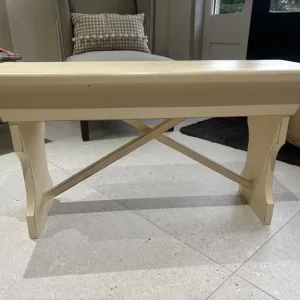 Hand-painted wooden bench - Image 2