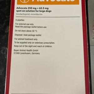 Advocate dog flea treatment x6 250ml 10-25kg - Image 2