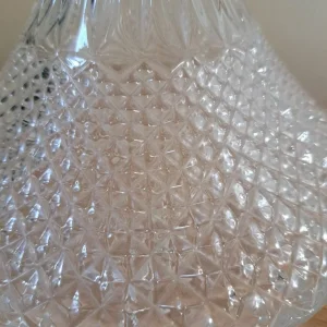 Pair of Vintage Crystal Glass Ship's Decanters with Silver Plated Trays and Sherry Collars - Image 4