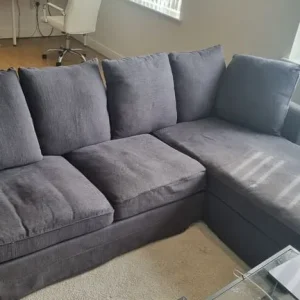 Grey L Shaped IKEA Sofa