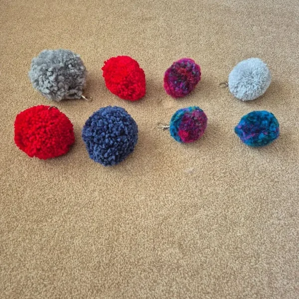 Pom Pom Keyring
