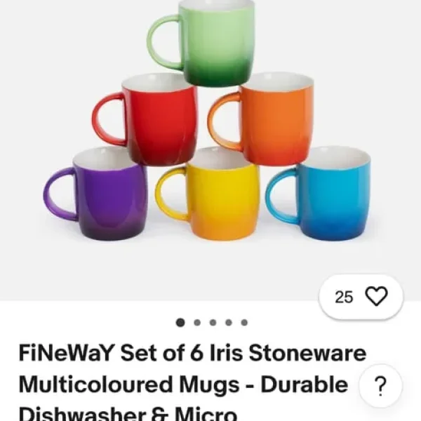 Stoneware Mugs 2 x 6-pack