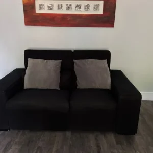 2 x large black modular sofas by Living Interiors - Image 6