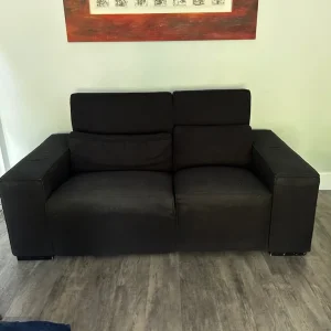 2 x large black modular sofas by Living Interiors - Image 8