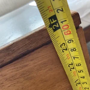 Formica topped wooden side table - Image 6