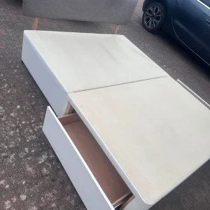 King size bed frame with headboard and drawers - Image 2