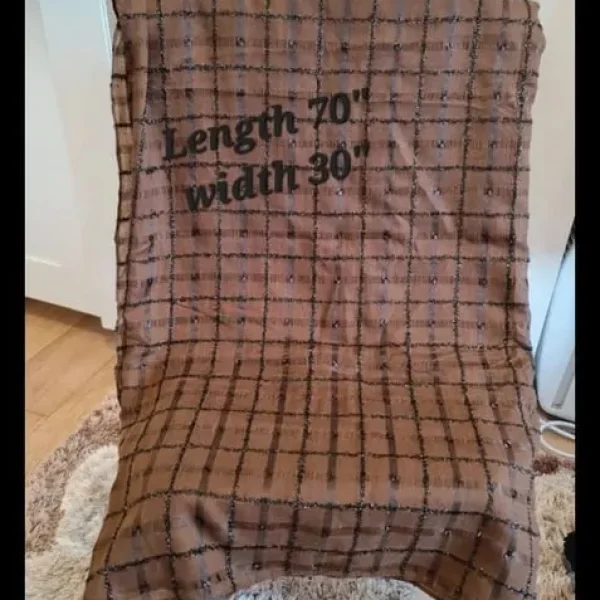 Brown scarf for hijab, dupatta, or stole