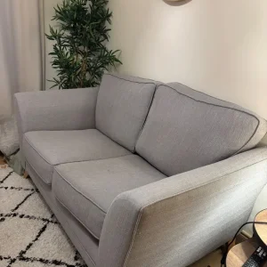 Grey 2 seater sofa - Image 2