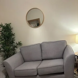 Grey 2 seater sofa - Image 3
