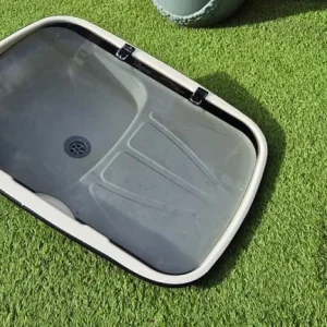 SPINFLO sink with drainer and glass lid