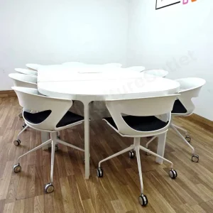 IKEA Bekant Meeting Table with 10 Kicca Office Chairs - Image 4