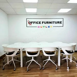 IKEA Bekant Meeting Table with 10 Kicca Office Chairs - Image 6
