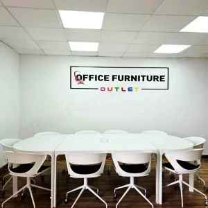 IKEA Bekant Meeting Table with 10 Kicca Office Chairs