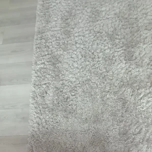 Large grey shag pile rug 160 x 230 cm - Image 2