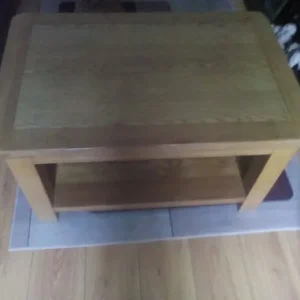 Oak coffee table and bench 3ft x 2ft
