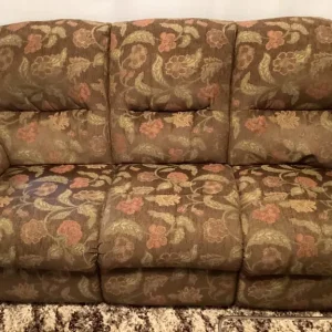 Brown Chenille Sofa Suite - Image 2