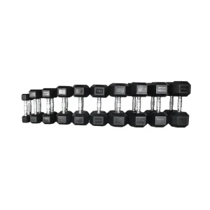 Hill Icon Rubber Hex Dumbbell Set 2.5kg – 25kg - Image 2