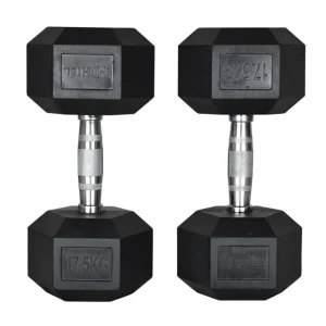 Hill Icon Rubber Hex Dumbbell Set 2.5kg – 25kg - Image 8