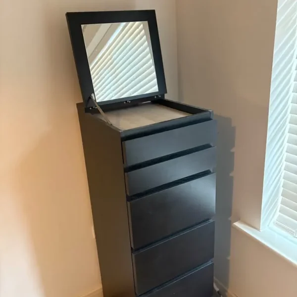 6-Drawer Chest with Flip-Top Mirror