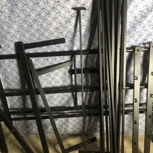 Black metal king size bed - Image 2