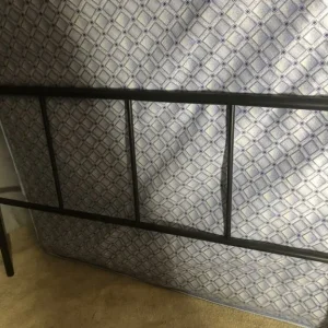 Black metal king size bed - Image 6