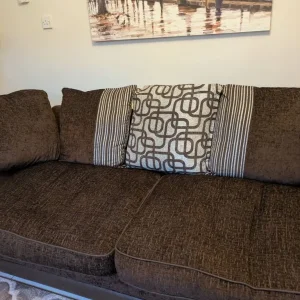 4 seater brown sofa
