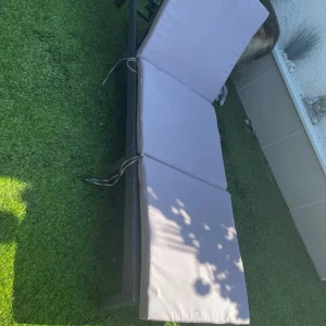 Ratten Sun lounger with cushion - Image 4