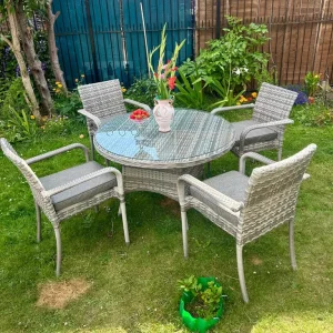 Rattan Direct Dining Set like New - Image 2