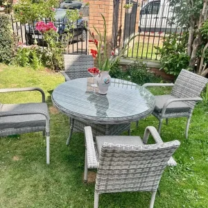 Rattan Direct Dining Set like New - Image 4