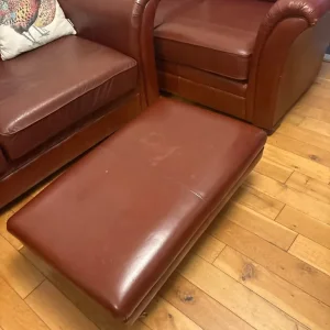 3 piece M&S leather sofa - Image 3