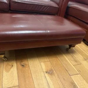 3 piece M&S leather sofa - Image 4