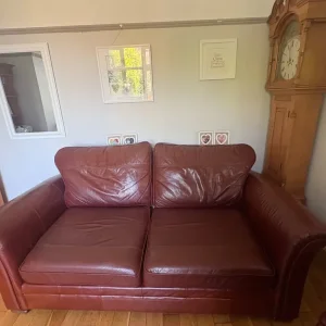 3 piece M&S leather sofa