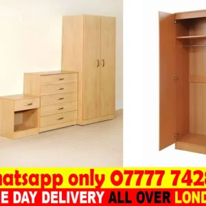 Bedroom Wardrobe with Mirror - Image 2