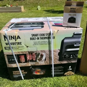 Ninja Woodfire Pro XL Electric BBQ Grill and Stand with Cover - Image 3
