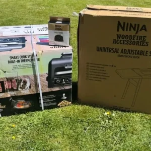 Ninja Woodfire Pro XL Electric BBQ Grill and Stand with Cover - Image 4