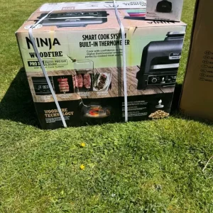 Ninja Woodfire Pro XL Electric BBQ Grill and Stand with Cover