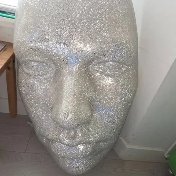 Big Glass Face Wall Decor