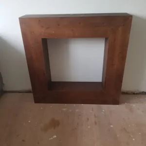 Pine fireplace surround and feature cabinet - Image 2