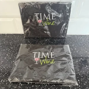 2 x New Sealed TIME FOR WINE Waist Tie Aprons - Image 2