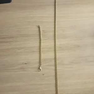 2 sets of curb chains and bracelets gold plated - Image 3