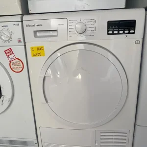 WHITE RUSSELL HOBBS 10KG CONDENSER DRYER WITH DIGITAL DISPLAY
