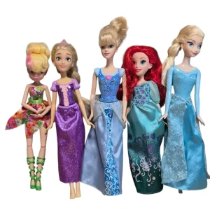 5 Disney princess dolls