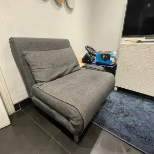 Haru single sofa bed cygnet grey - Image 2
