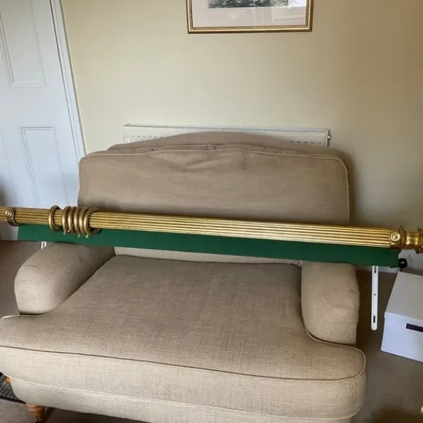 Large decorative ornate curtain pole
