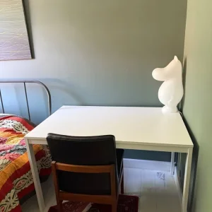 White extendable dining table