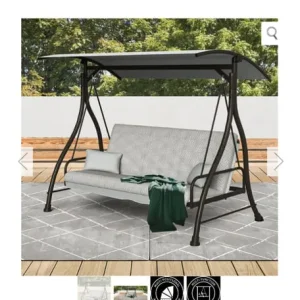 Garden swing seat that converts to bed - Image 2