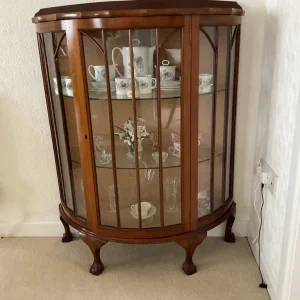 Elegant Mahogany Display Cabinet