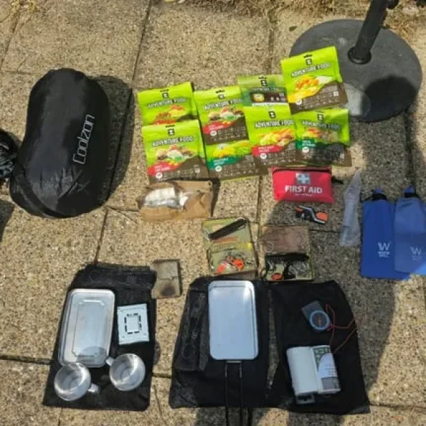 Camping gear from a one-time trip
