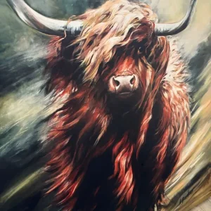 Highlight Cow Hilary Barker Print - Image 3